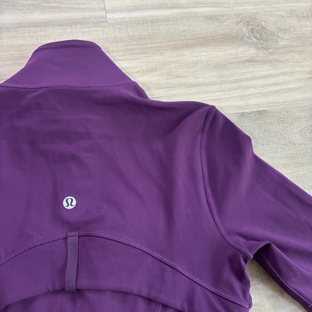 Lululemon Define Cropped Jacket Nulu Dramatic Magenta Women Size 4 - Picture 7 of 7